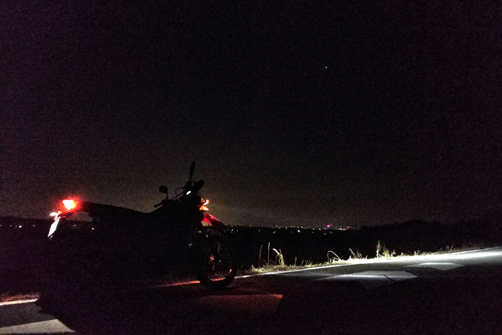 CRF250RALLY夜ツーリング