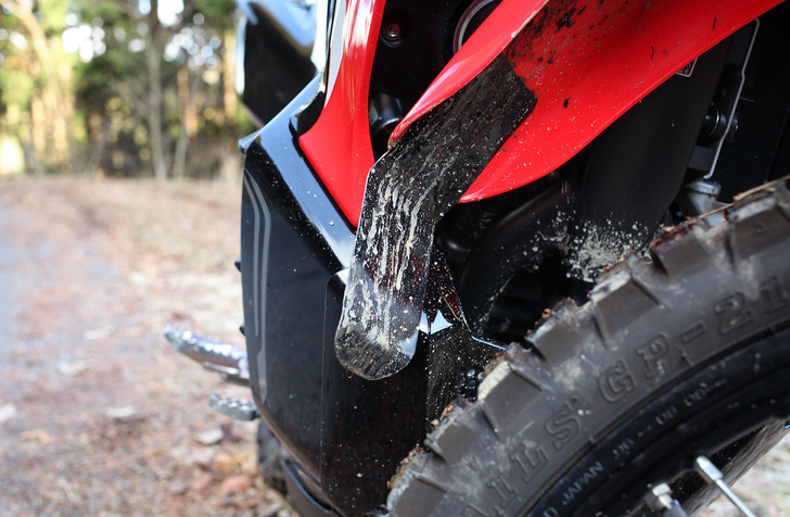 crf250rallyフロントフェンダー延長
