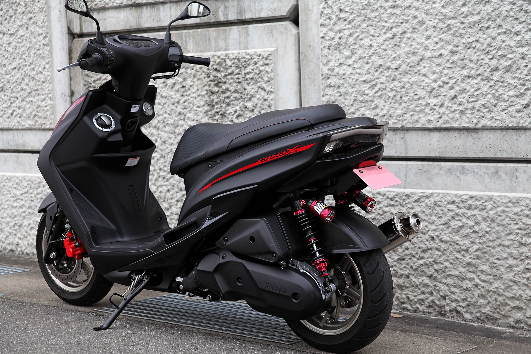 シグナスX 4型のリアサスペンション交換・・: シモケンサイズのバイク専用ブログ