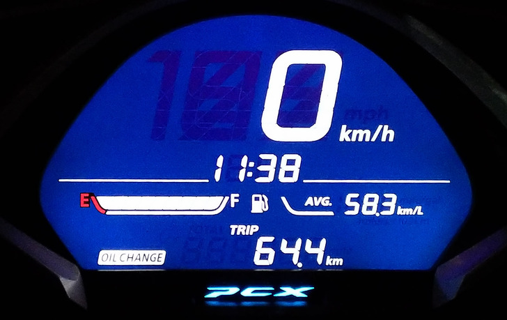 JF81PCXの実燃費