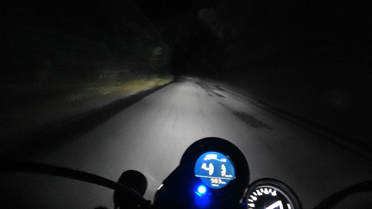 モンキー125の夜間走行