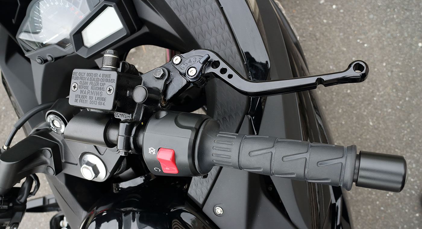 Ninja250のレバー交換: シモケンサイズのバイク専用ブログ