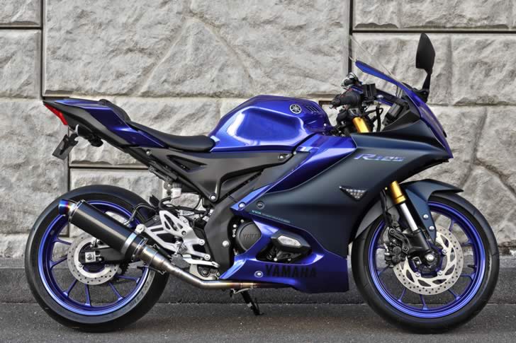 YZF-R125(RE45J)ビームスカーボンマフラー仕様