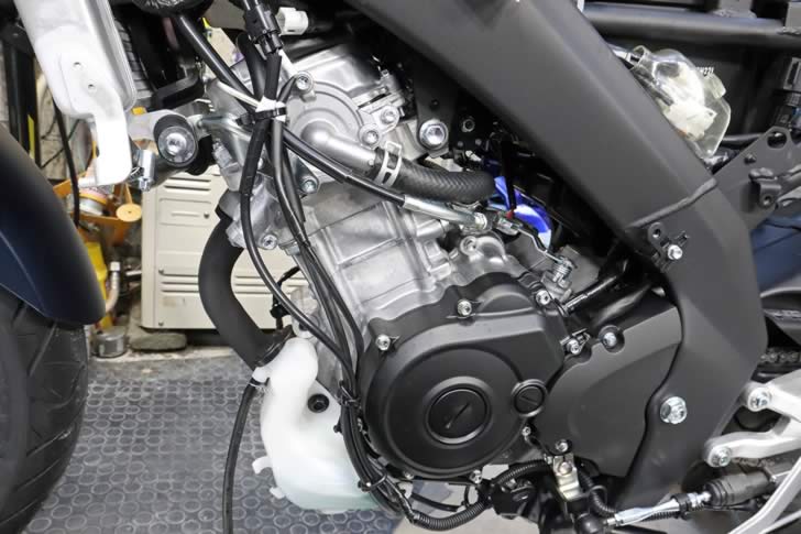 YZF-R125(RE45J)クイックシフター配線固定